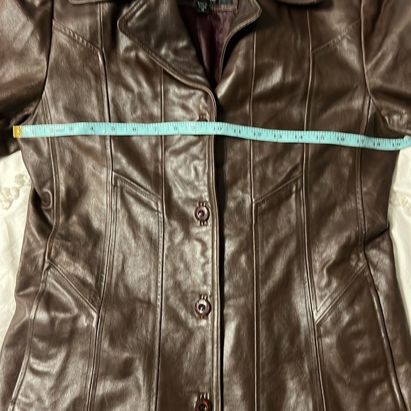 Vintage Wilsons Leather Maxima Chocolate Brown Leather Coat Women’s Medium - Picture 7 of 16